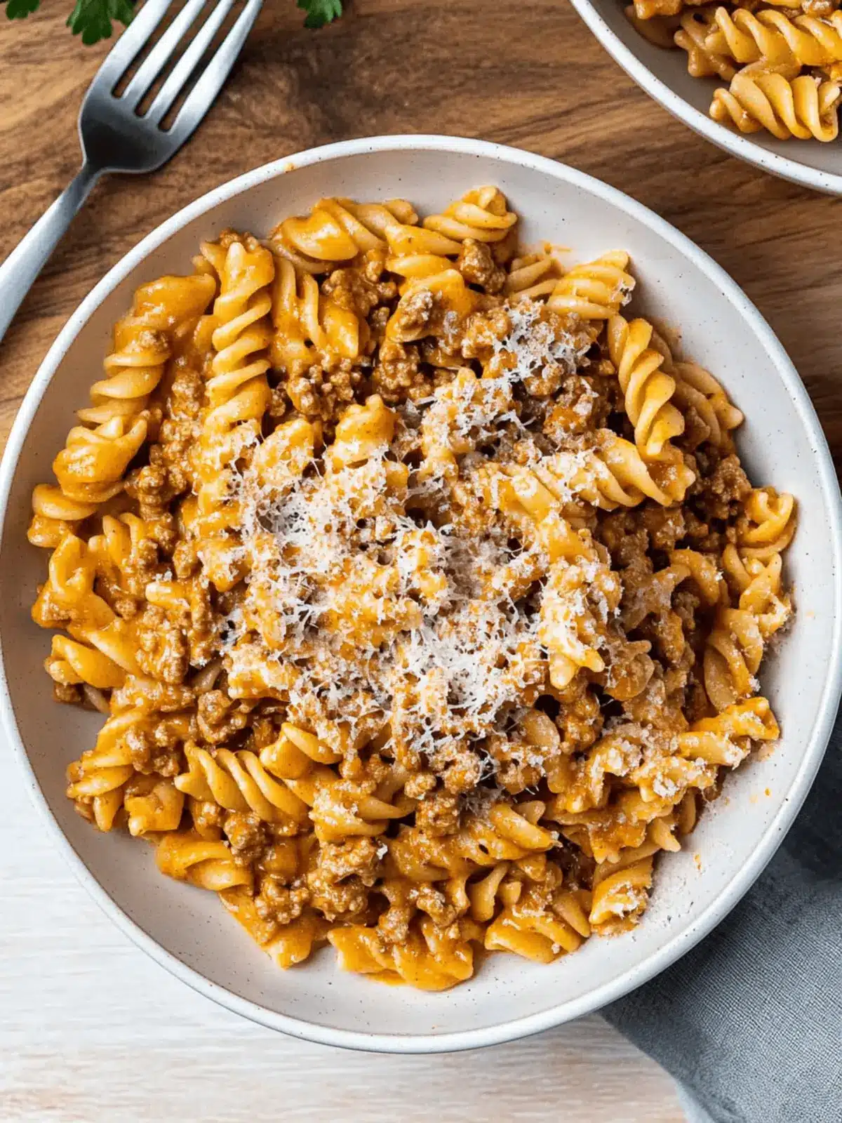 One-Pot Creamy Ground Beef Pasta