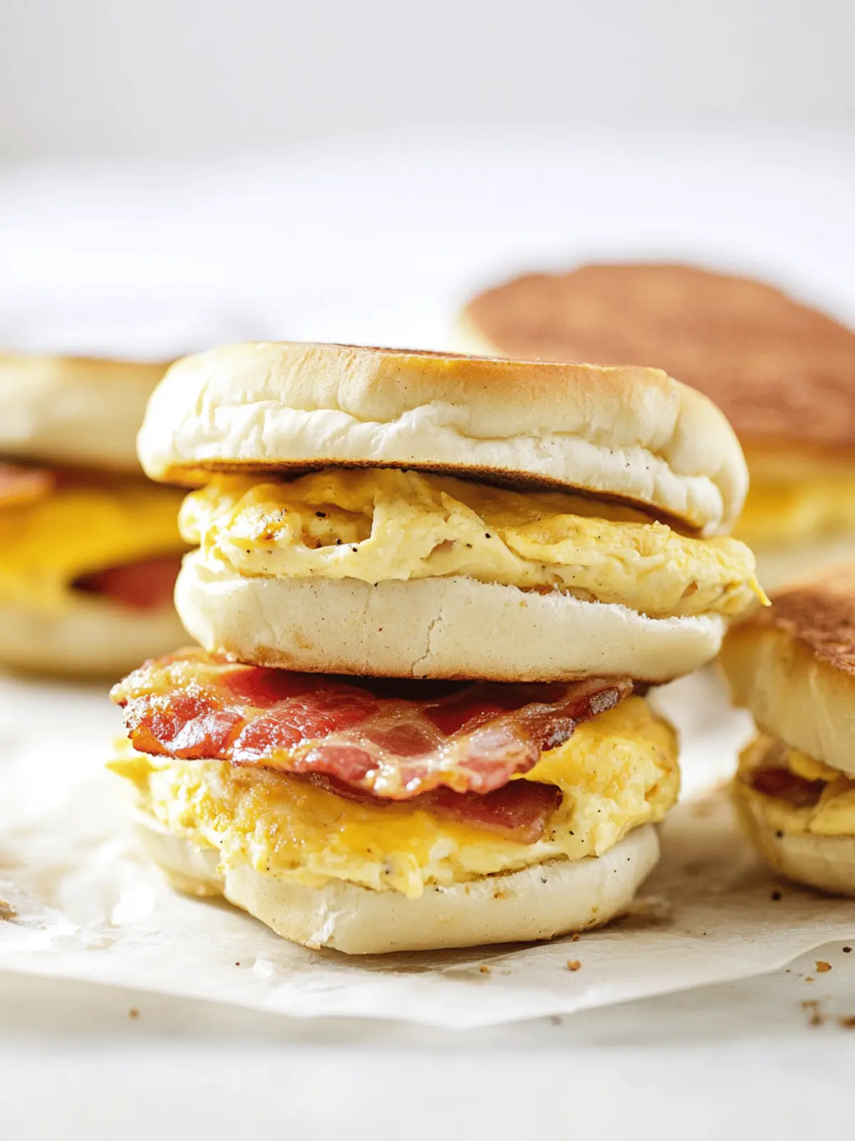 Make-Ahead Bacon Breakfast Sandwiches
