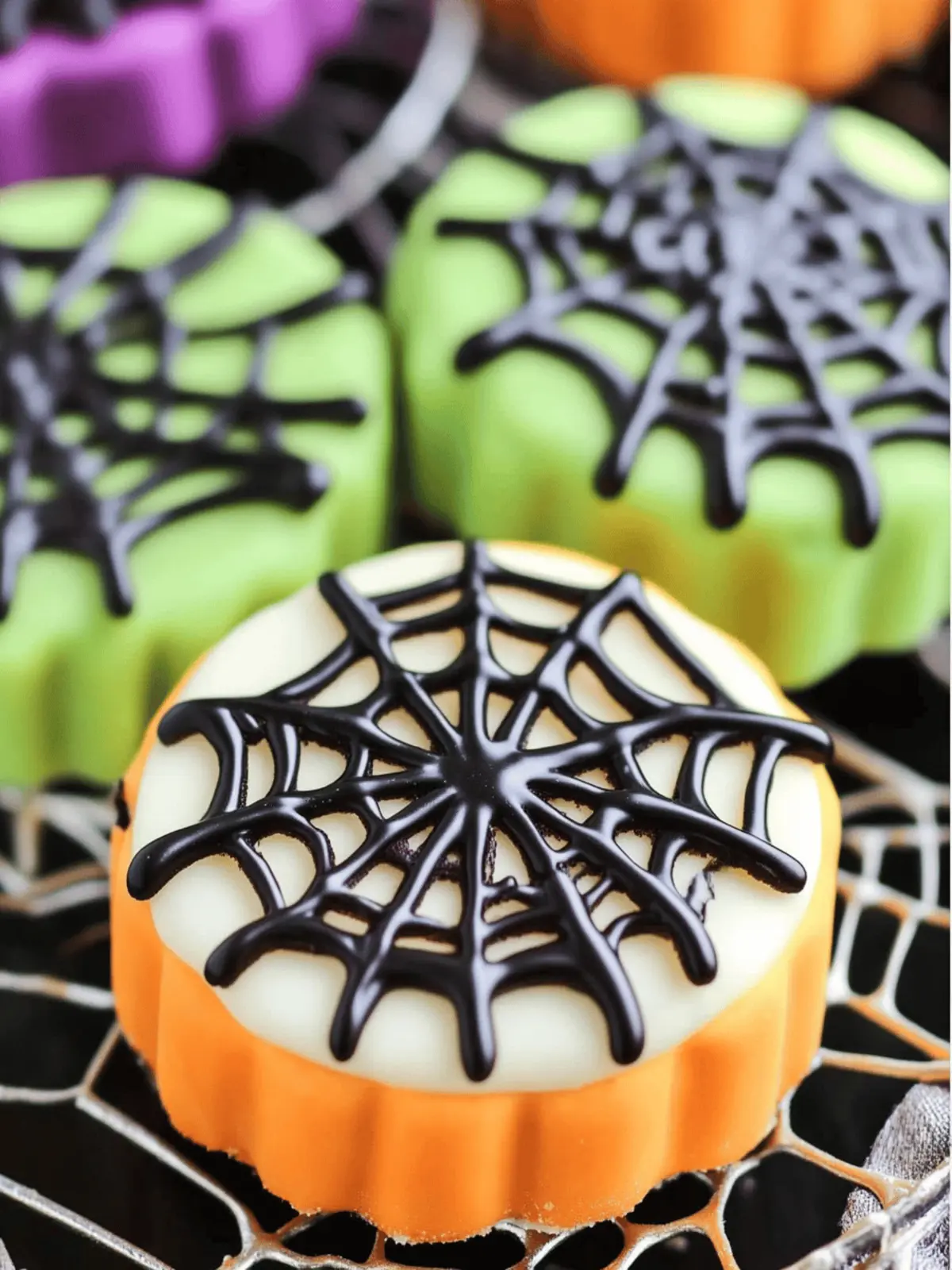 Easy Halloween Spider Web Cookies to Wow Your Guests 4 Easy Halloween Spider Web Cookies