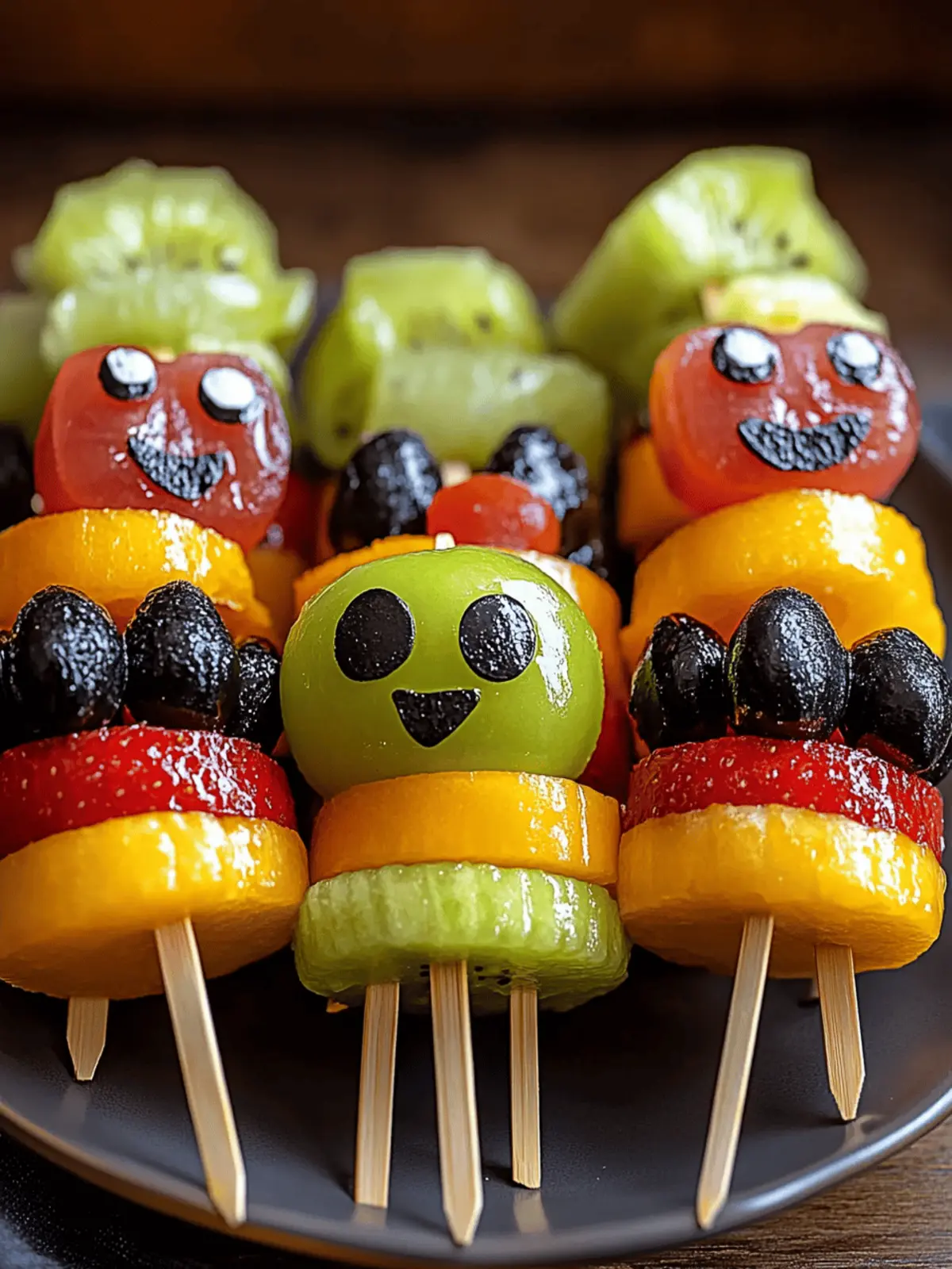 Deliciously Fun Monster Fruit Skewers for Halloween Joy
