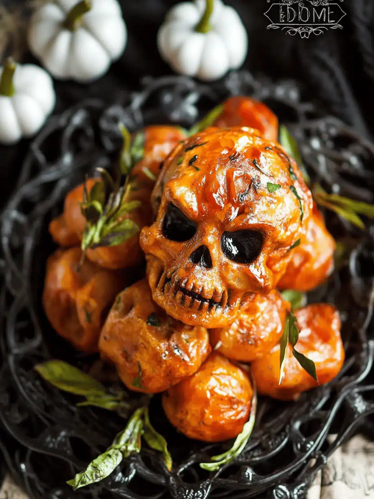 Halloween Skull Roasted Red Potatoes
