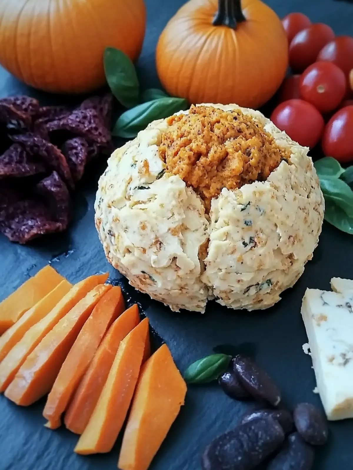 Delicious Spiced Pumpkin Basil Cheese Ball for Fun Gatherings 4 Spiced Pumpkin Basil Cheese Ball