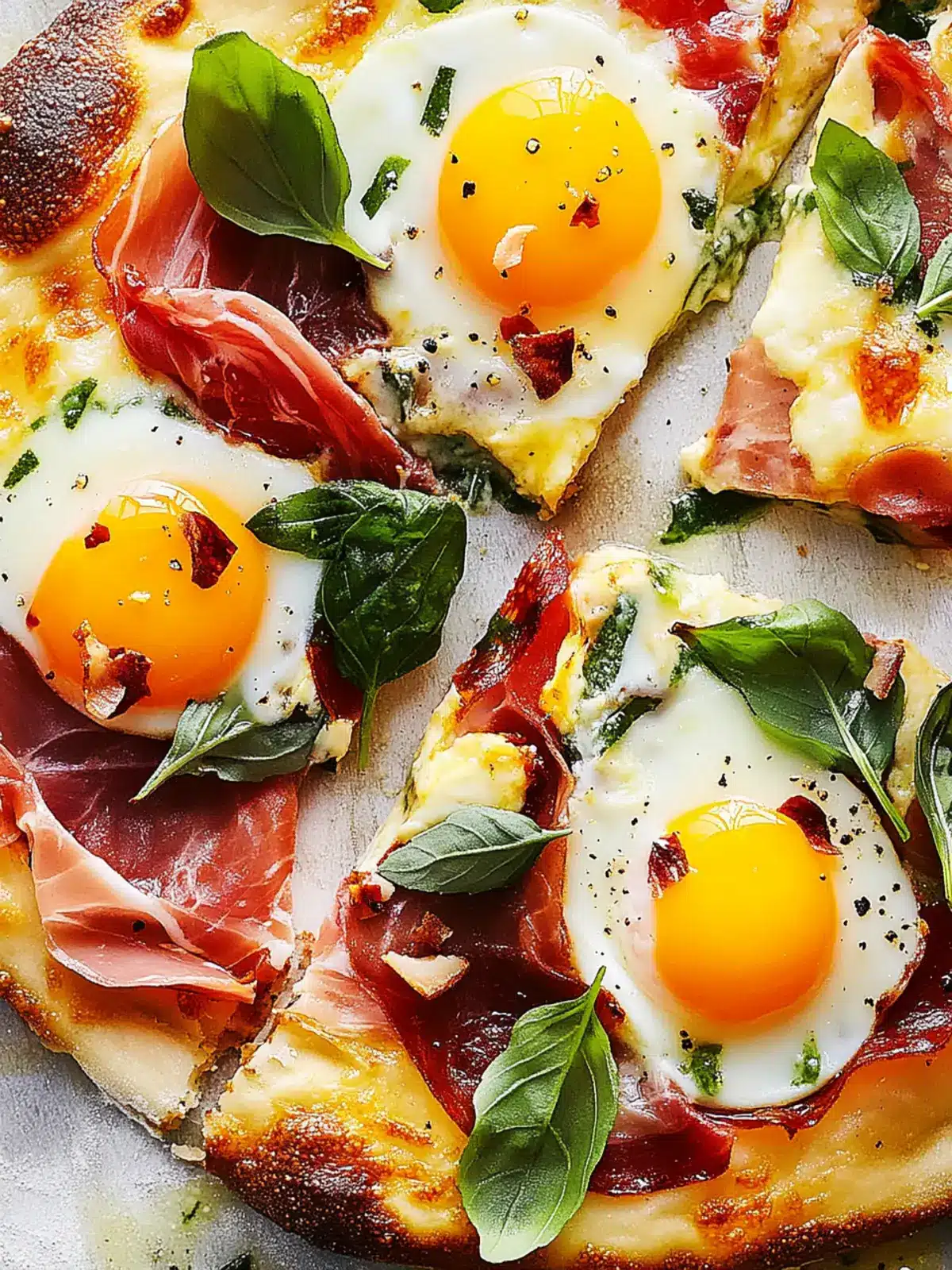 Egg and Prosciutto Breakfast Pizza: A Quick Family Favorite 4 Egg And Prosciutto Breakfast Pizza