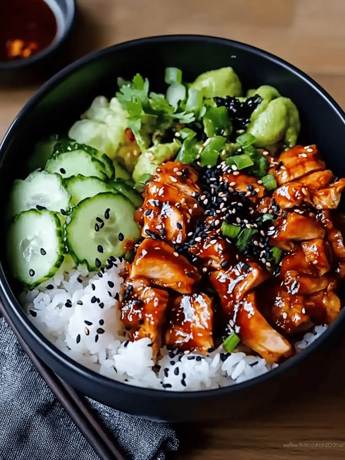 Spicy Korean BBQ Chicken Rice Bowl: Your New Family Favorite 3 Spicy Korean BBQ Chicken Rice Bowl: A Flavor Explosion!