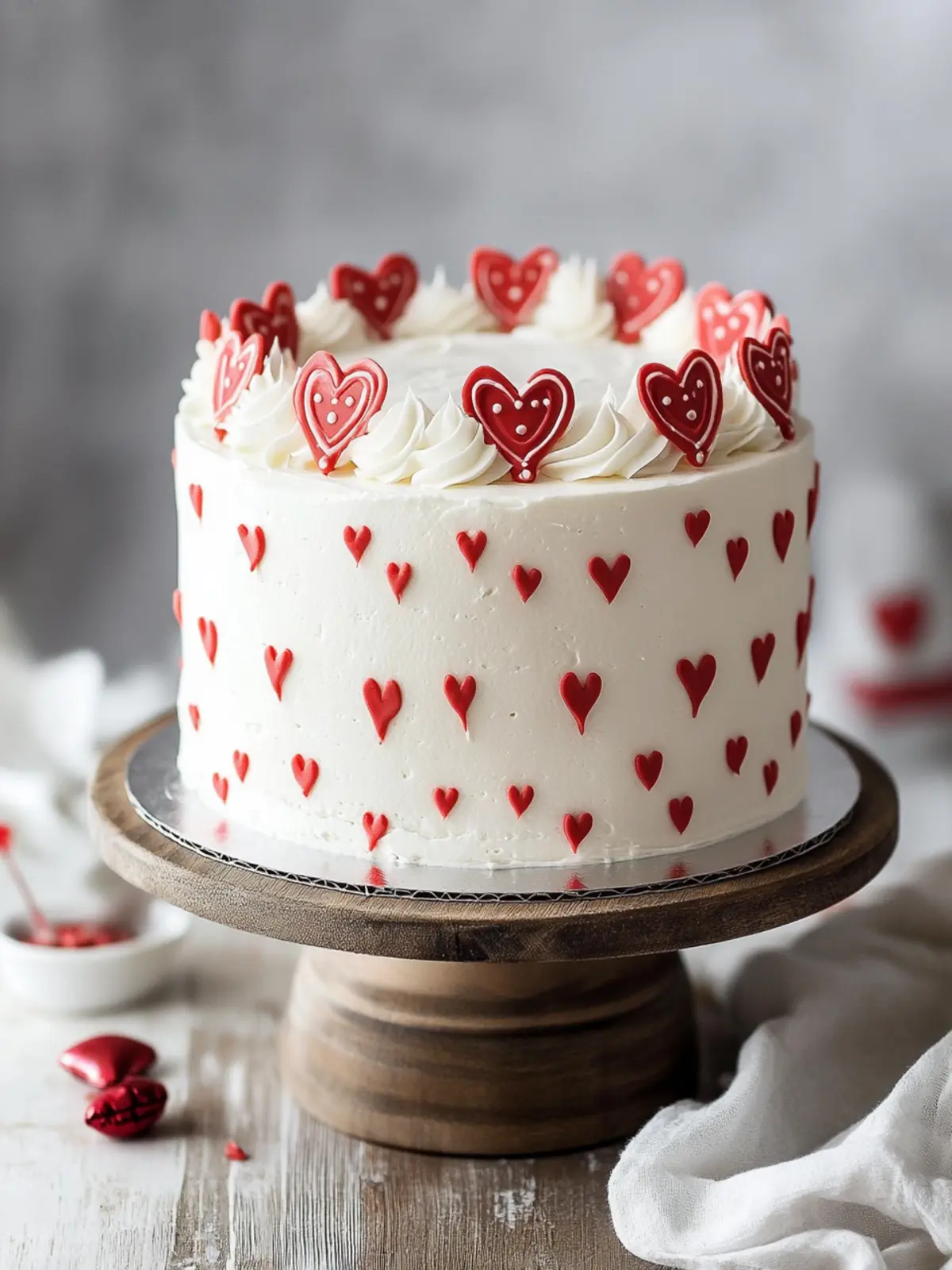 Delight in Layers: Red White Valentine's Day Cake Recipe 4 Red White Valentines Day Cake