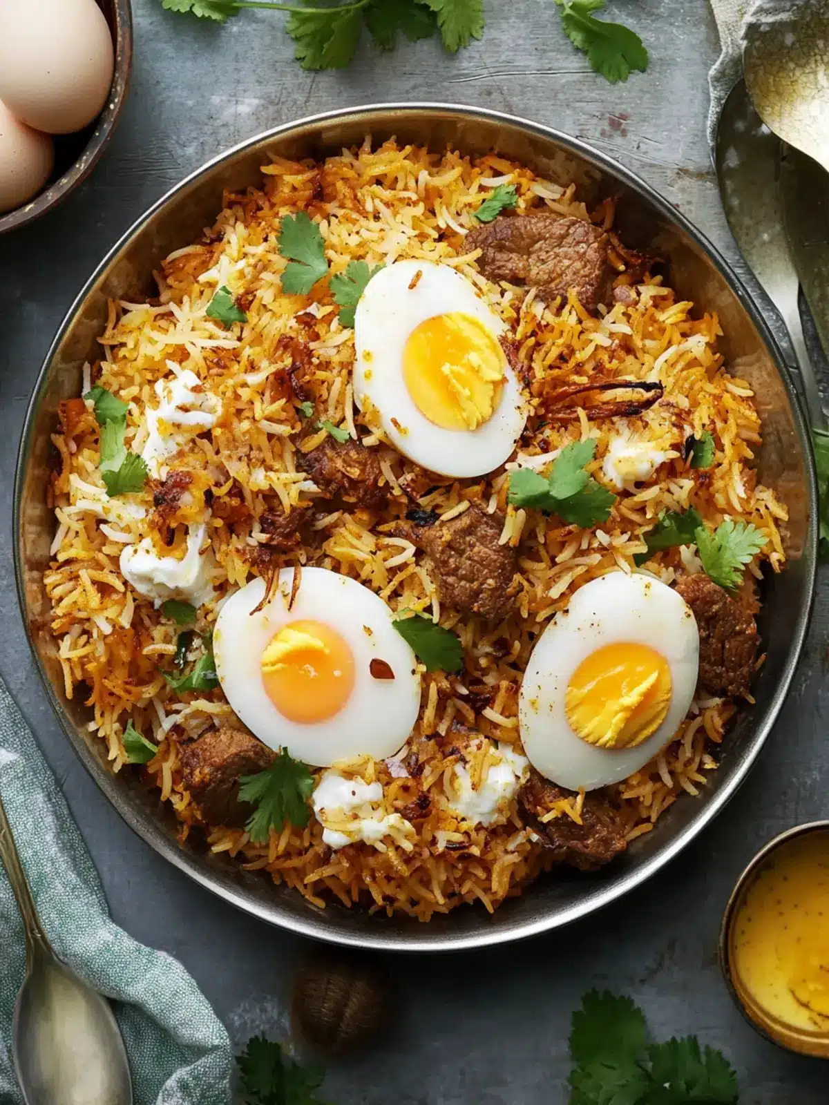 Savory Indian Lamb Biryani With Eggs: A Family Favorite Delight 4 Indian Lamb Biryani With Eggs