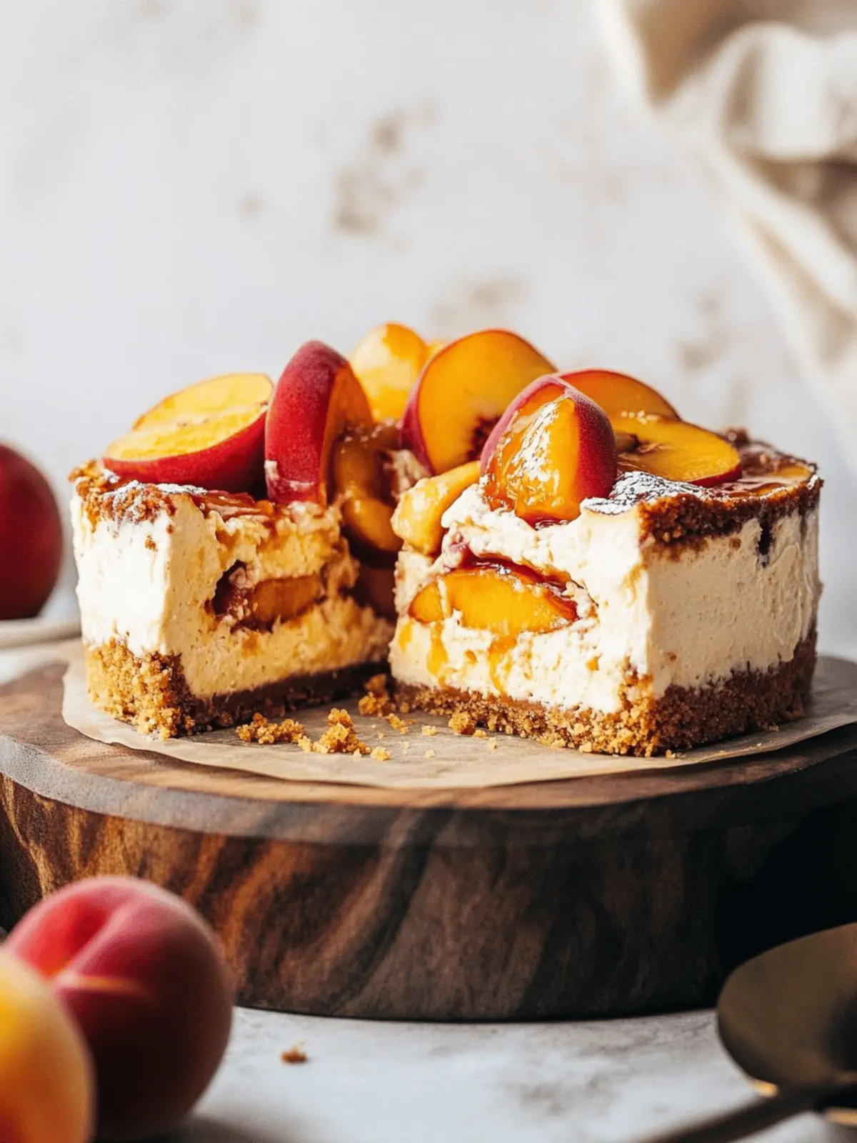 Peach Cobbler Cheesecake: The Ultimate Summer Dessert Delight 2 Peach Cobbler Cheesecake