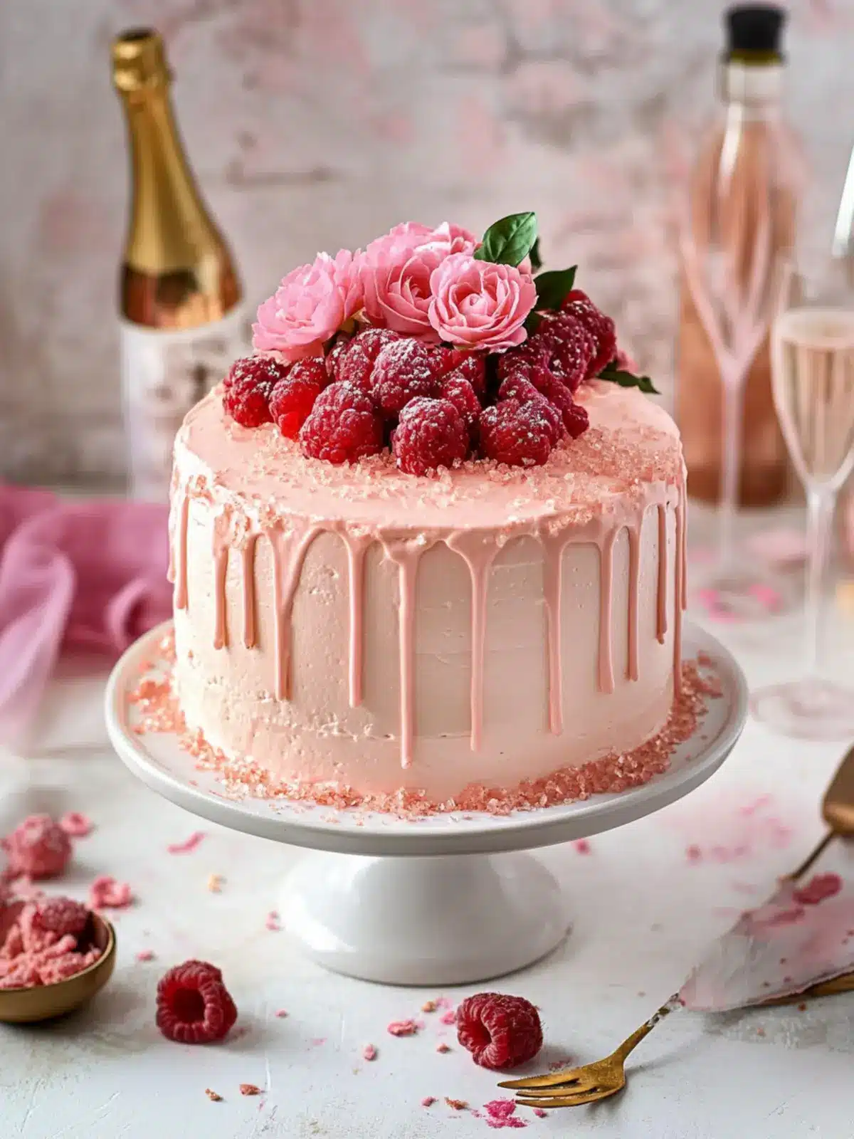 Savor the Sweetness: Irresistible Pink Champagne Cake Recipe 4 Pink Champagne Cake