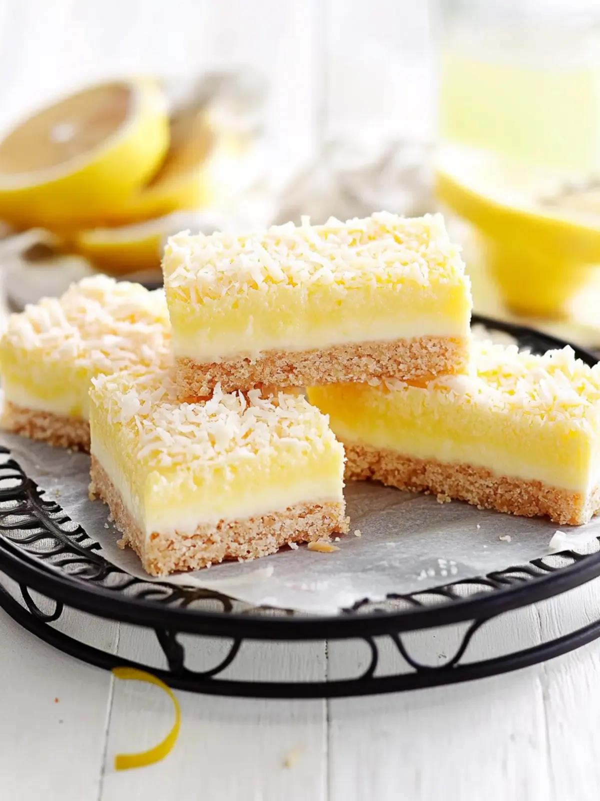 Delicious Lemon Coconut Slice for an Easy No-Bake Treat 4 Lemon Coconut Slice
