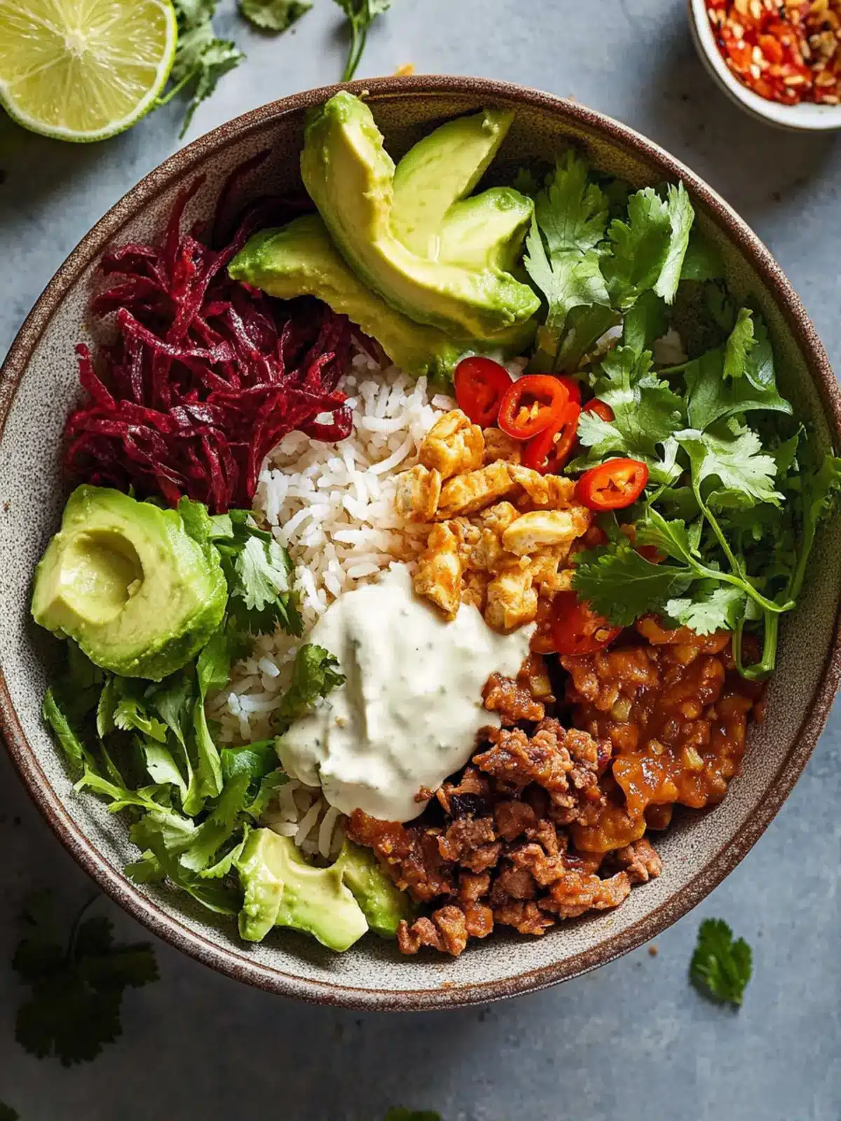 Asian Style Burrito Bowl