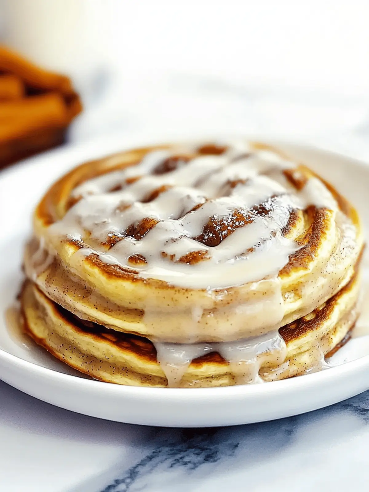 Cinnamon Roll Pancakes