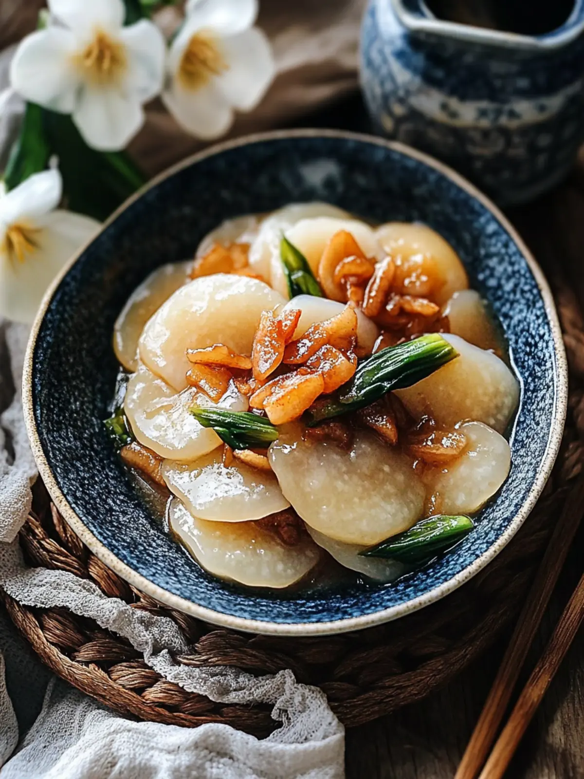 Stir Fried Sticky Rice Cakes Nian Gao