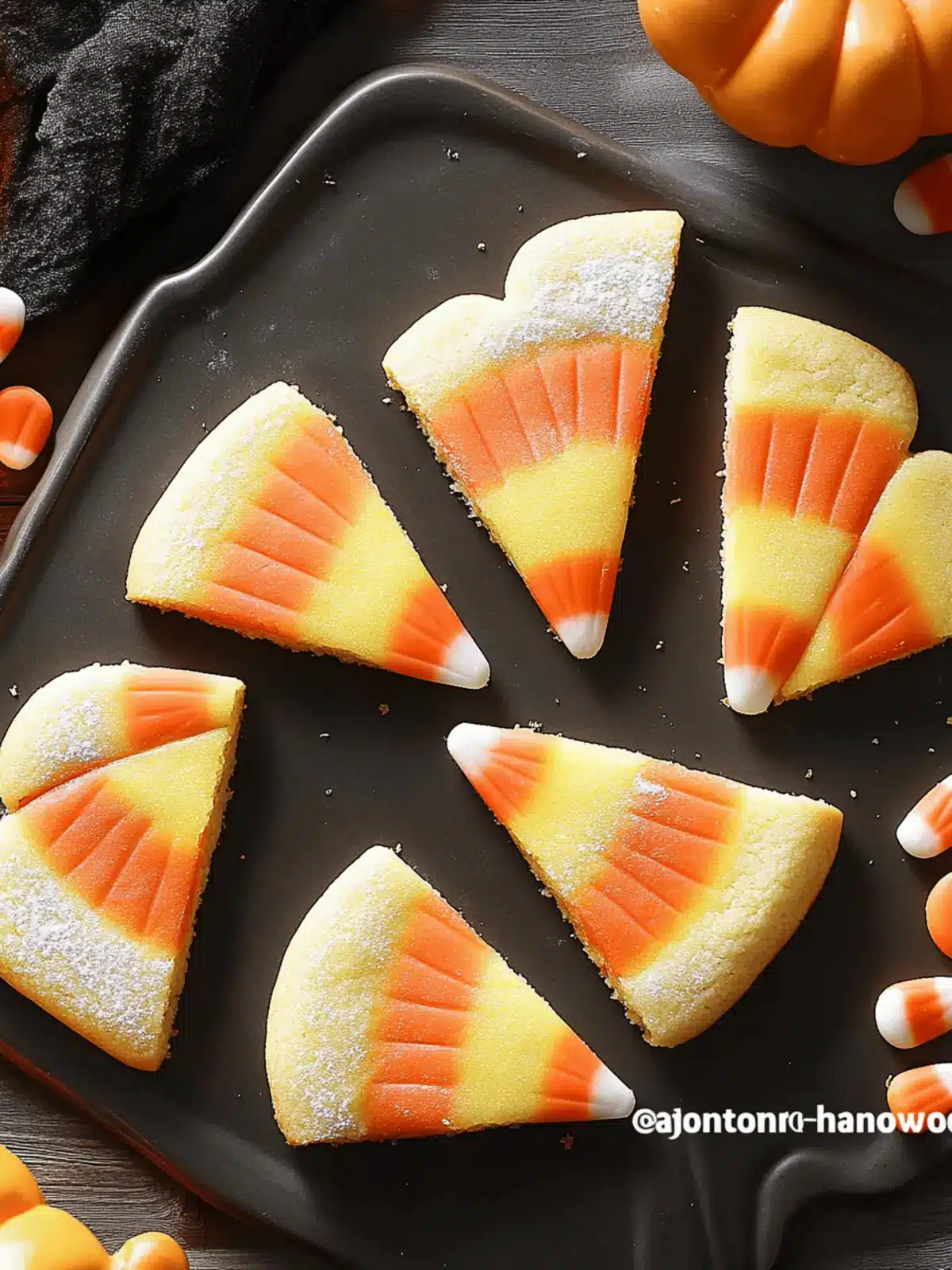 Slice and Bake Candy Corn Halloween Cookie Recipe