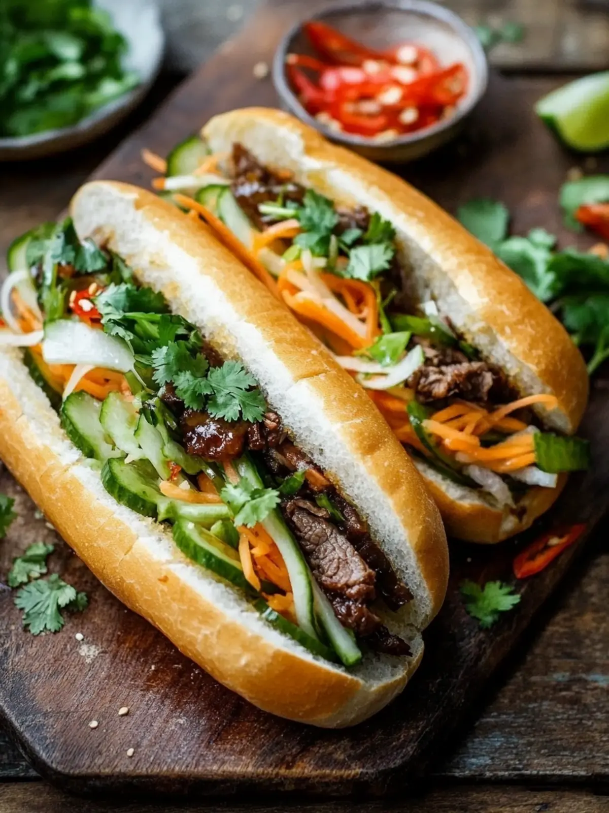 Savory Lemongrass Beef Banh Mi: Your DIY Sandwich Delight 3 Lemongrass Beef Banh Mi