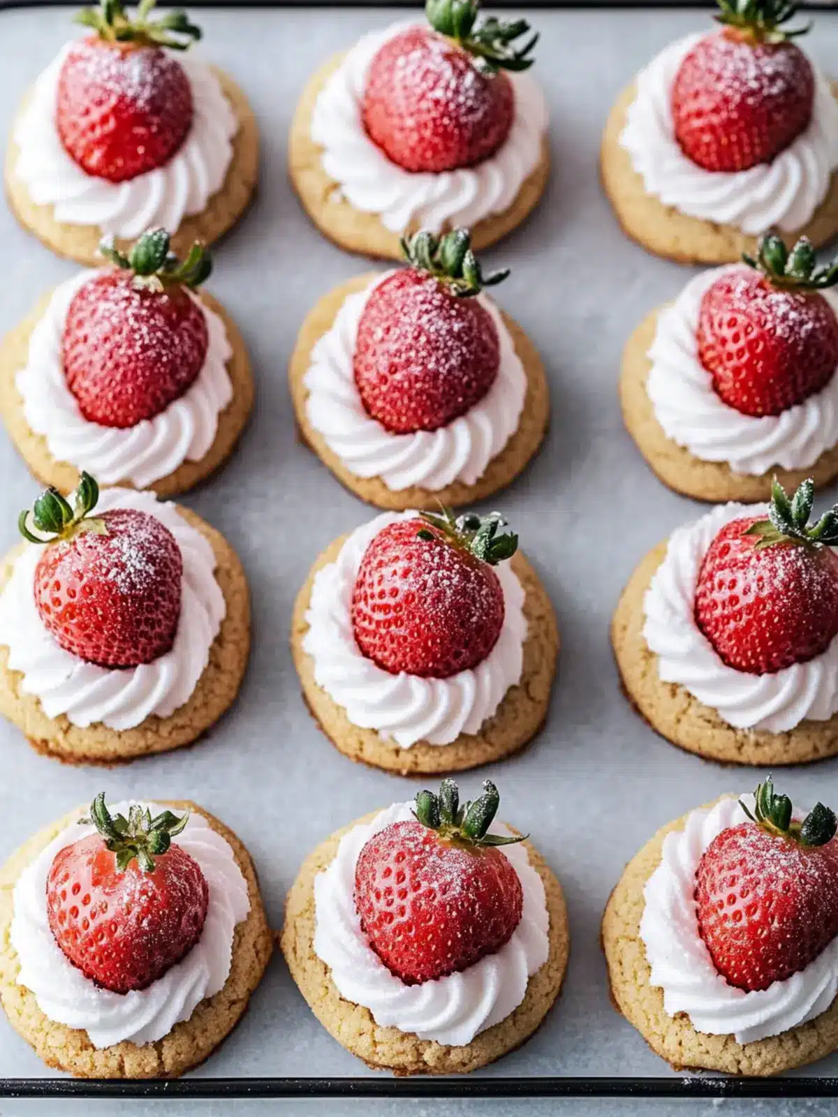 Strawberry Kiss Cookies