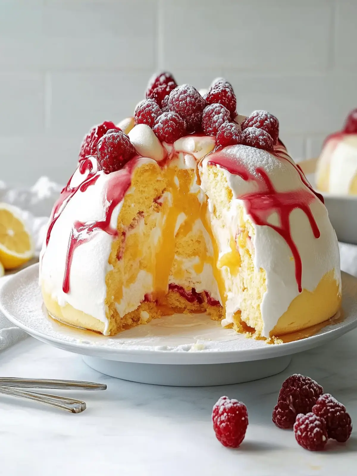 Lemon Curd Bombe Alaska: The Ultimate Frozen Dessert Experience 3 Lemon Curd Bombe Alaska