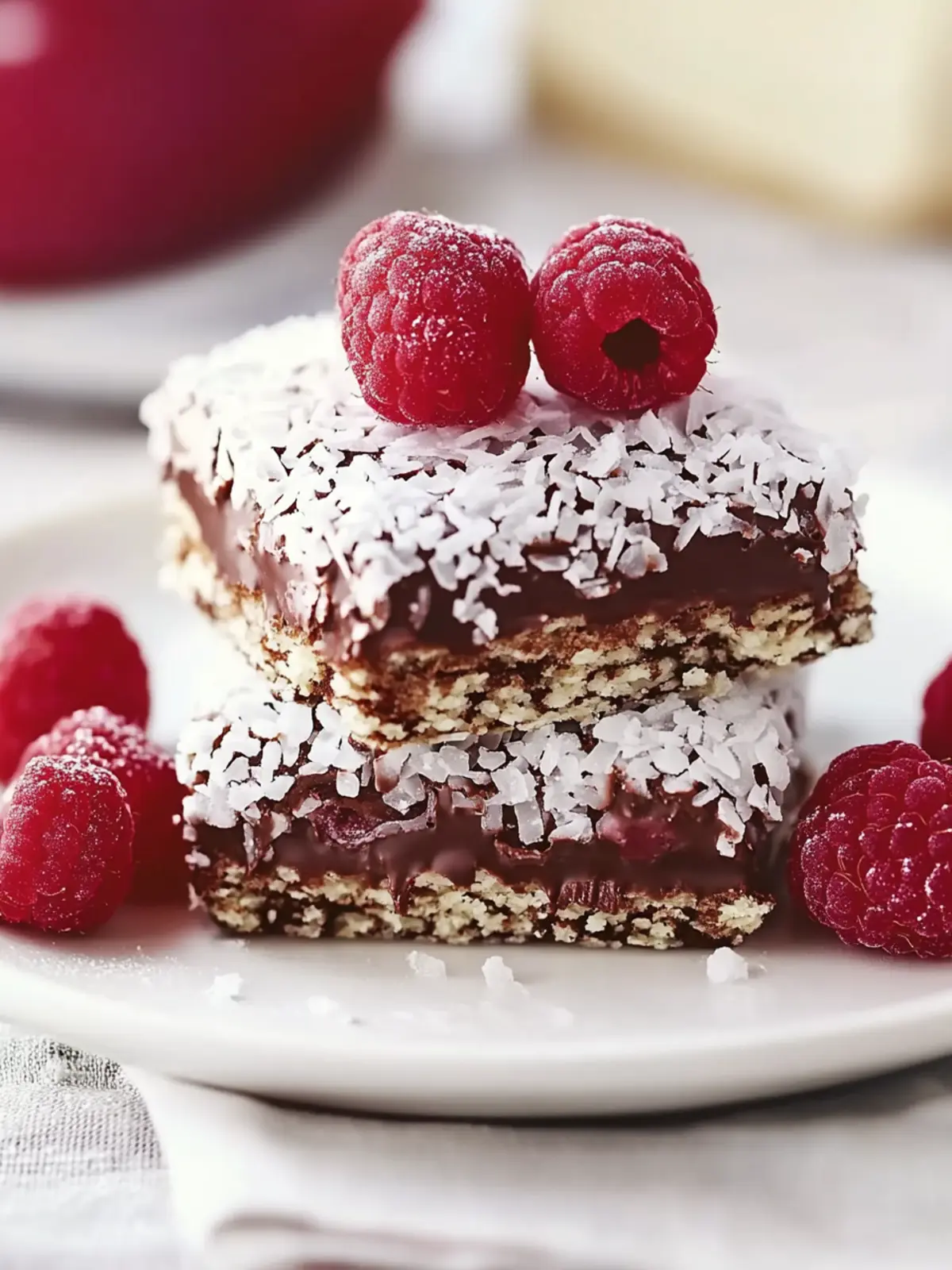 Deluxe Raspberry Chocolate Lamingtons