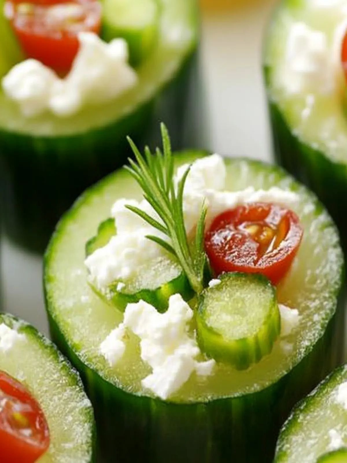 Fresh and Easy Greek Cucumber Cups for Flavorful Snacking 2 Greek Cucumber Cups