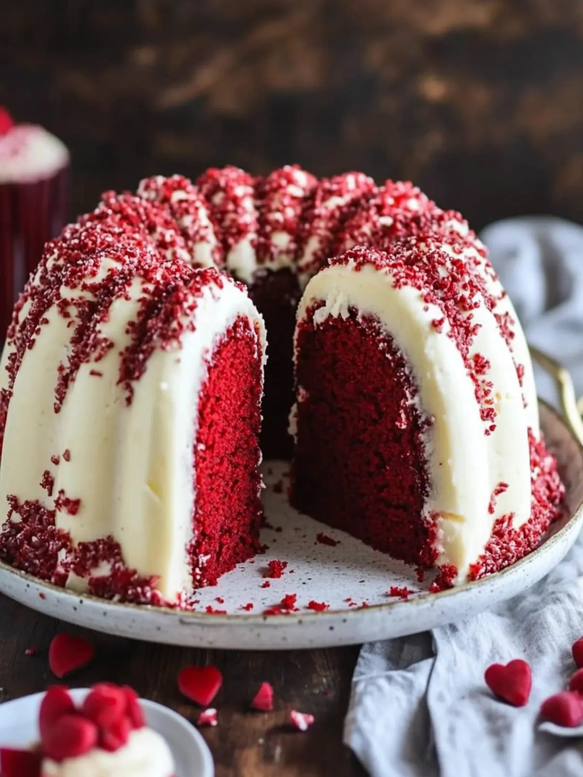Red Velvet Cream Cheese Bundt Cake